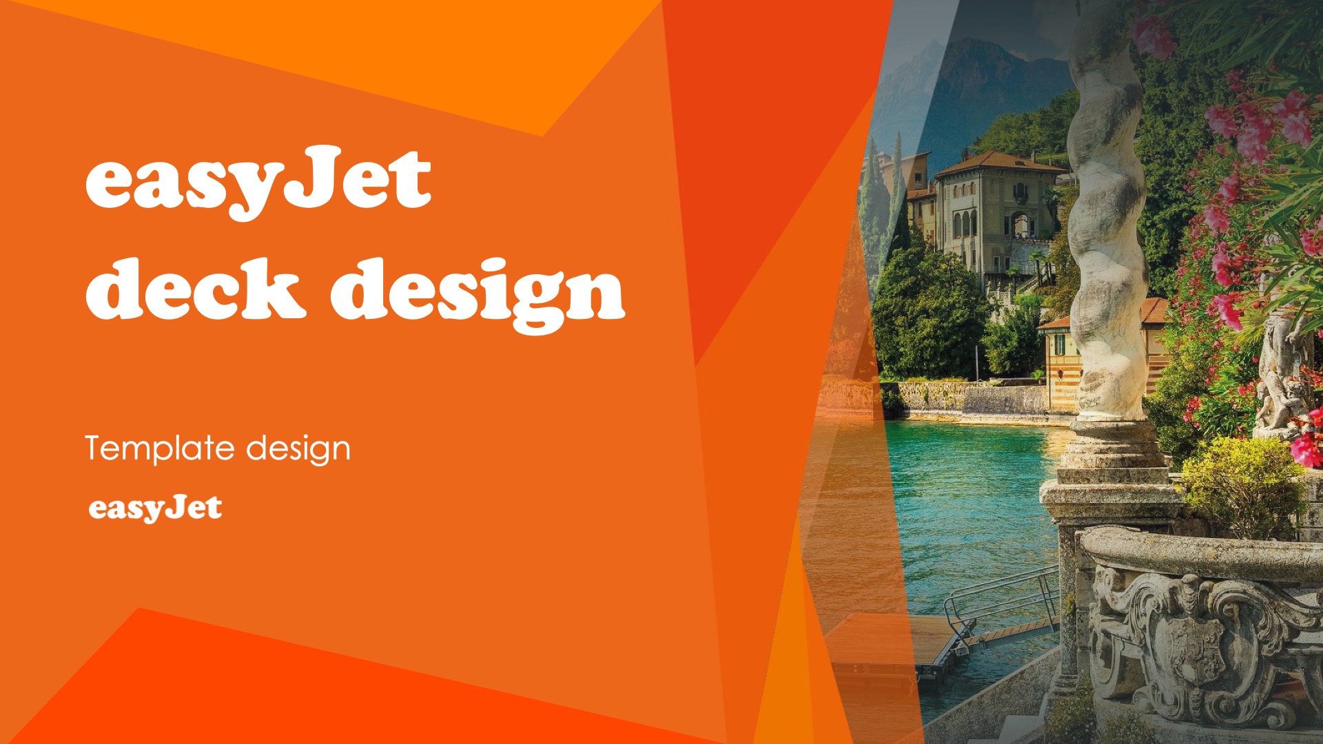 easyJet pitch deck design