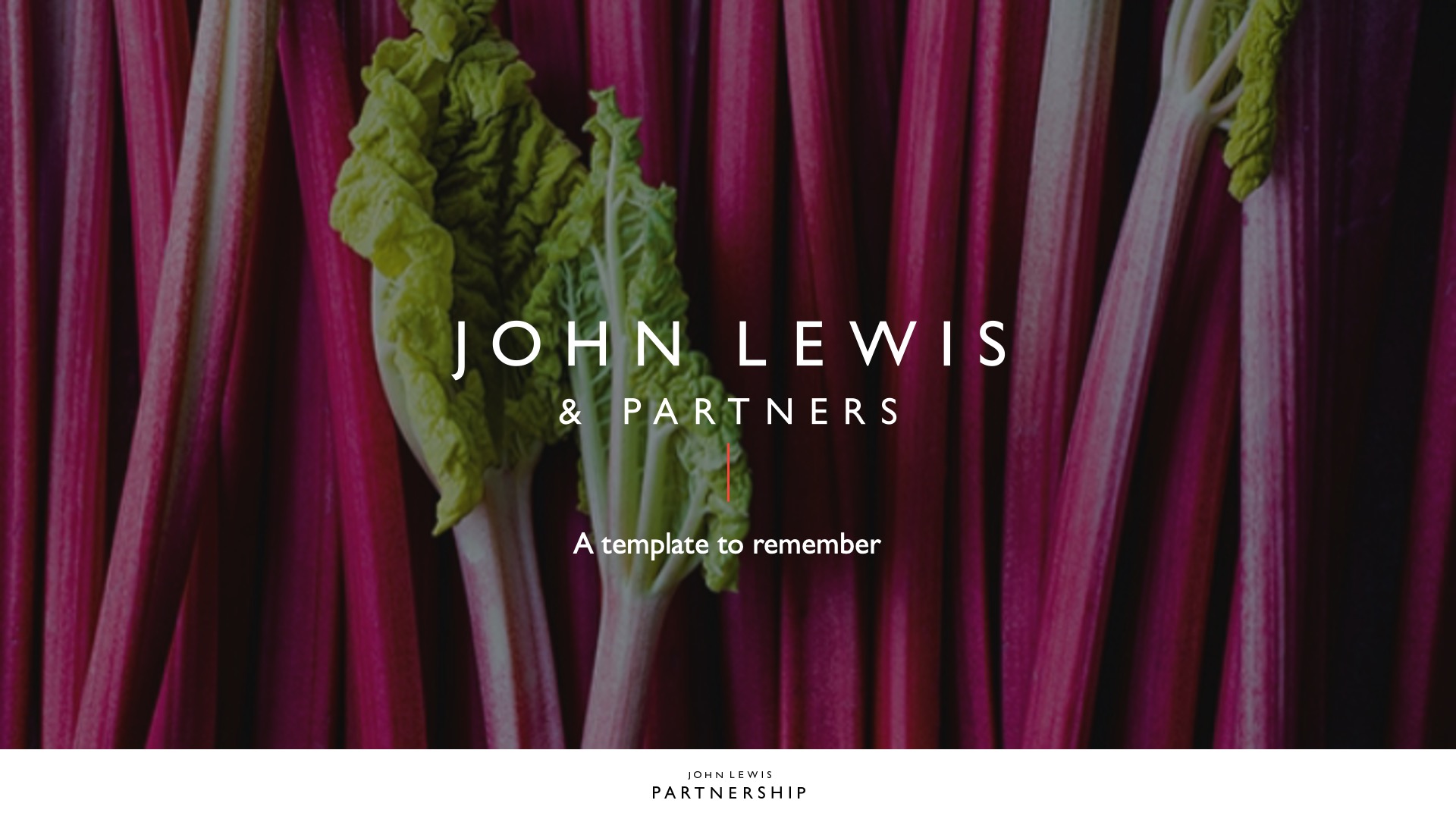 John Lewis & Partners pitch deck design